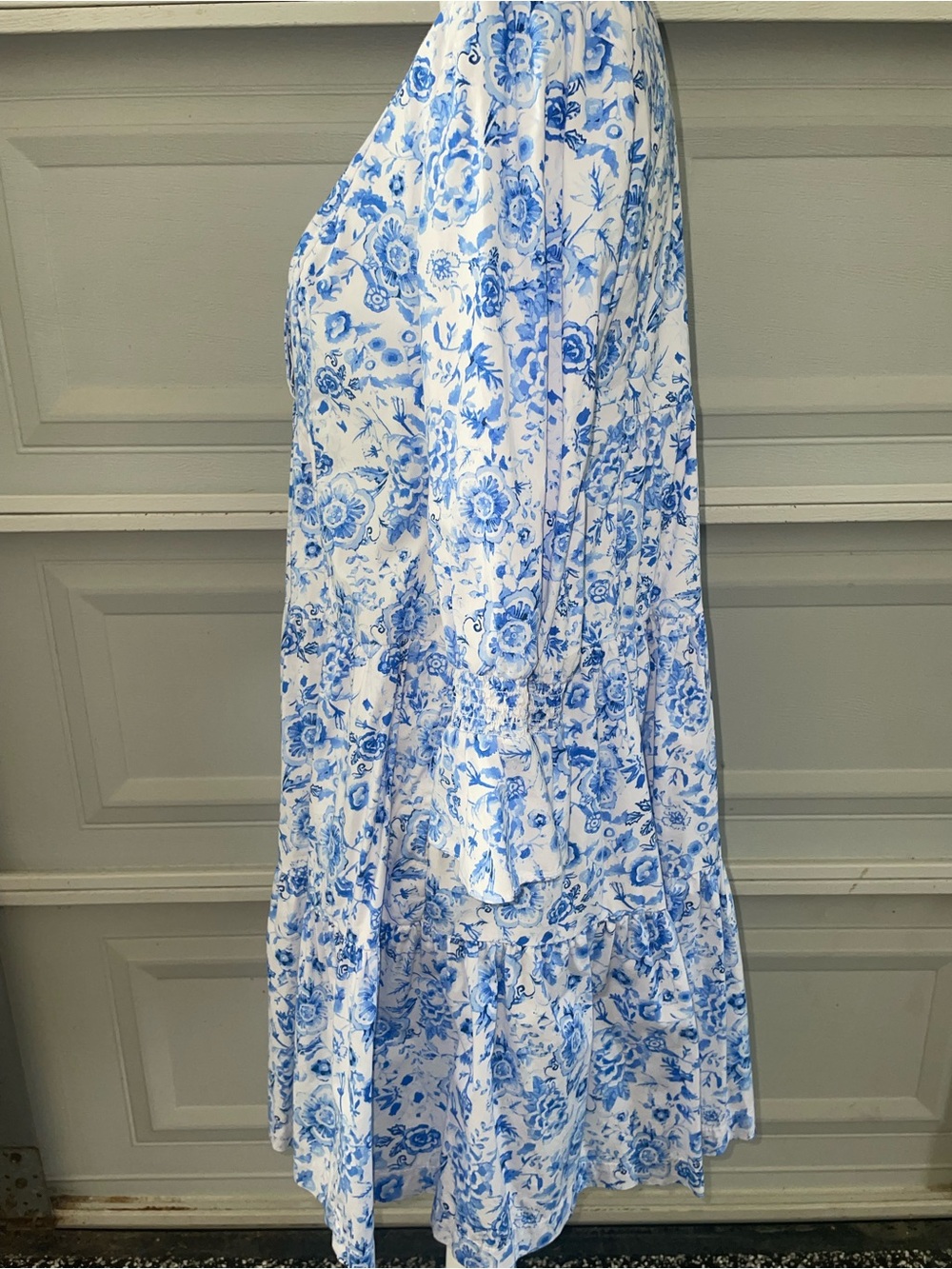Crown & Ivy Blue Floral Tiered Women’s Dress - Picture 3 of 6